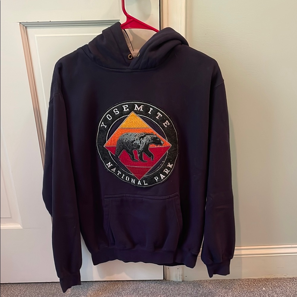 Yosemite National Park Bear Hoodie - Navy